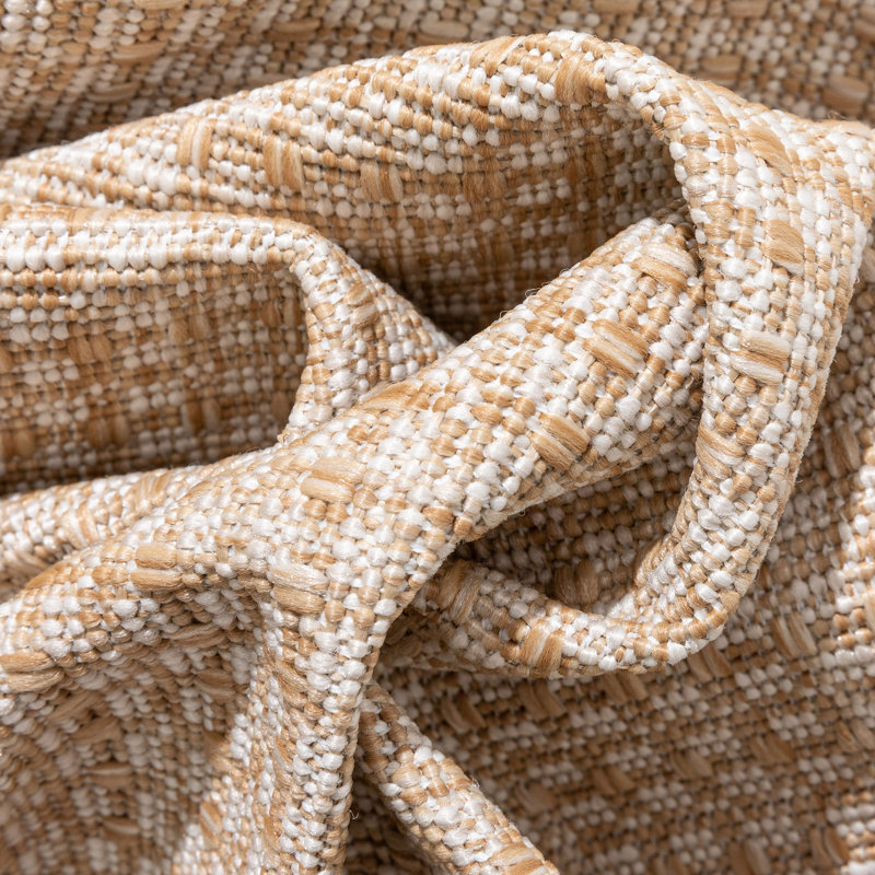 Tapis tissé à plat taupe Medusa Clesha, Rectangle 5 pi 3 po x 7 pi 3 po