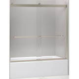 Levity 59.63" x 59.75" Bypass Bath Door with CleanCoat® Technology