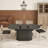 55.11"-70.86" Extendable Dining Table, With Striped Legs For Living Room & Kitchen-487664038