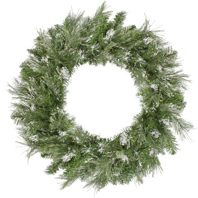 Couronne de Noël artificielle Snow Mountain Pine - non éclairée