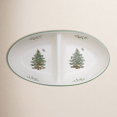 Christmas Tree Divided Serving Dish