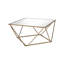 Table basse carrée avec plateau en miroir Lasseter
