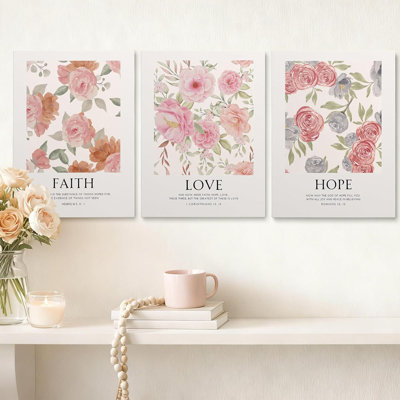 3 Piece Wrapped Canvas Wall Art
