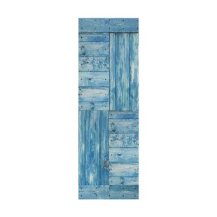 Patented Product S Style Sliding Barn Door Without Installation Hardware Kit (Door Slab Only) - Assembly Required