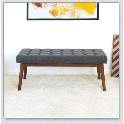 Banc Delilah (tissu) moderne, simple, confortable et durable, banc multifonctionnel
