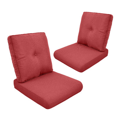 Ensemble de coussins et coussins Red Barrel Studio® intérieur / extérieur à assise profonde - 25 po x 22 po x 4 po