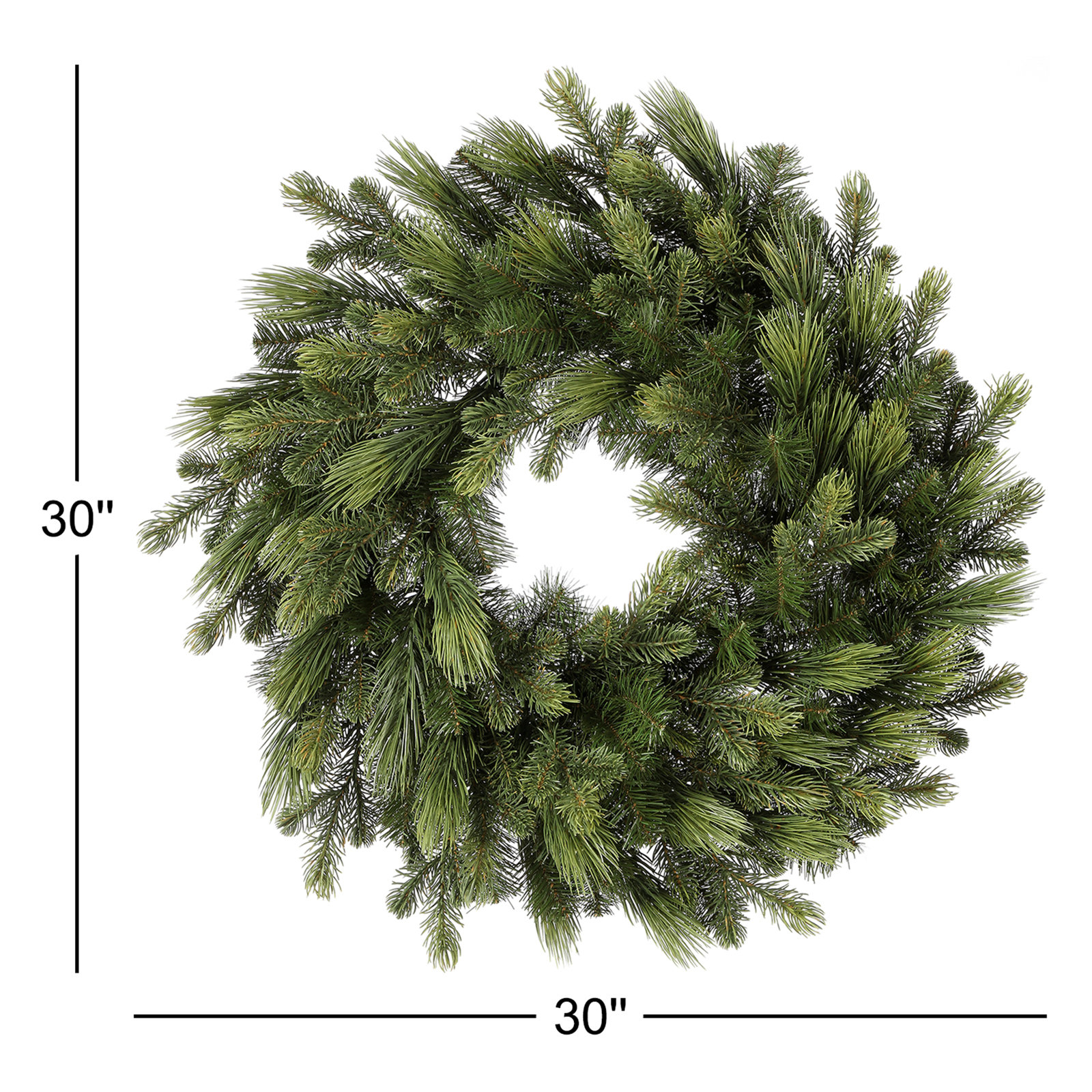 30" Deluxe Mix Pe Pine Wreath