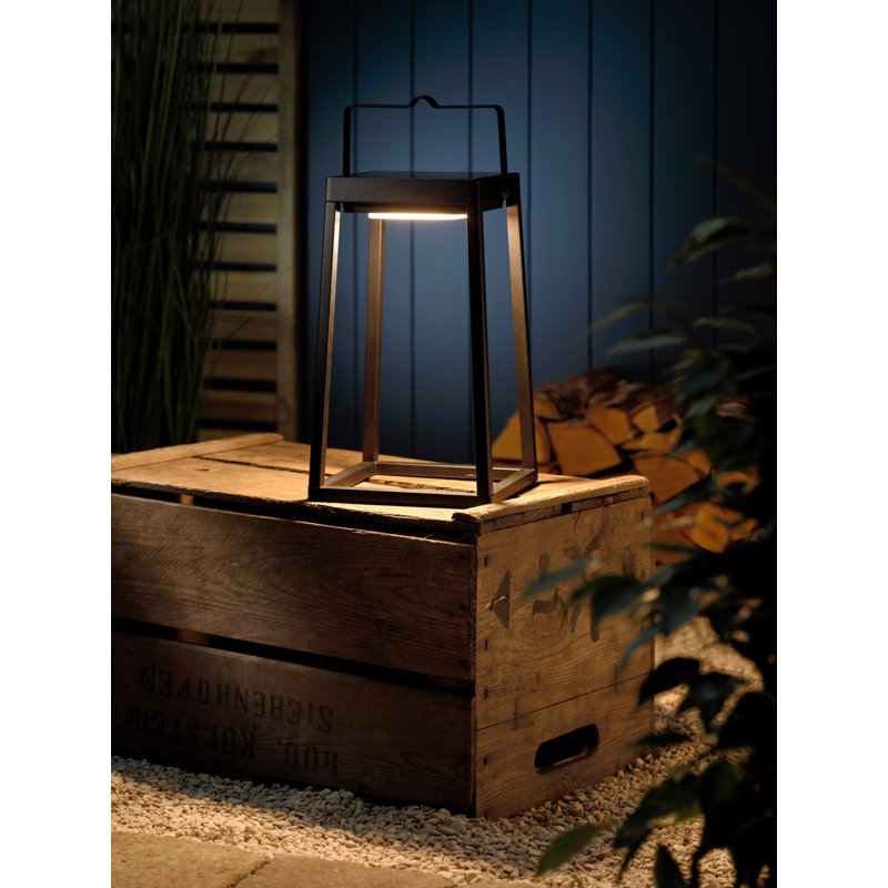 DelRe 32.5cm Solar Powered Integrated LED Square / Rectangular Lantern