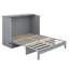 Lit escamotable double avec grands tiroirs-1135474669