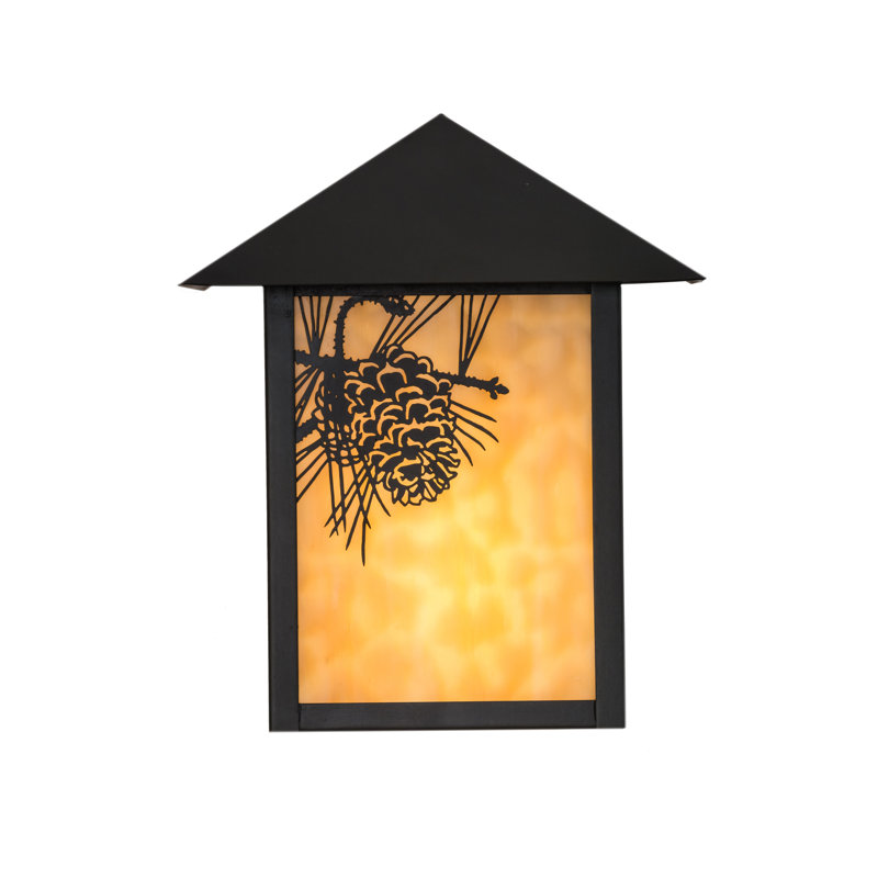 Xzavier Wall Light, Beige Art, Craftsman Brown