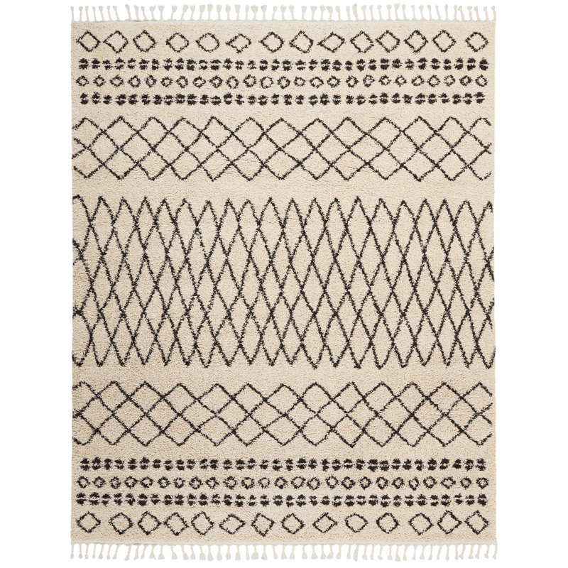 Geometric Indoor Rug, Rectangle 9'2" x 12'6"