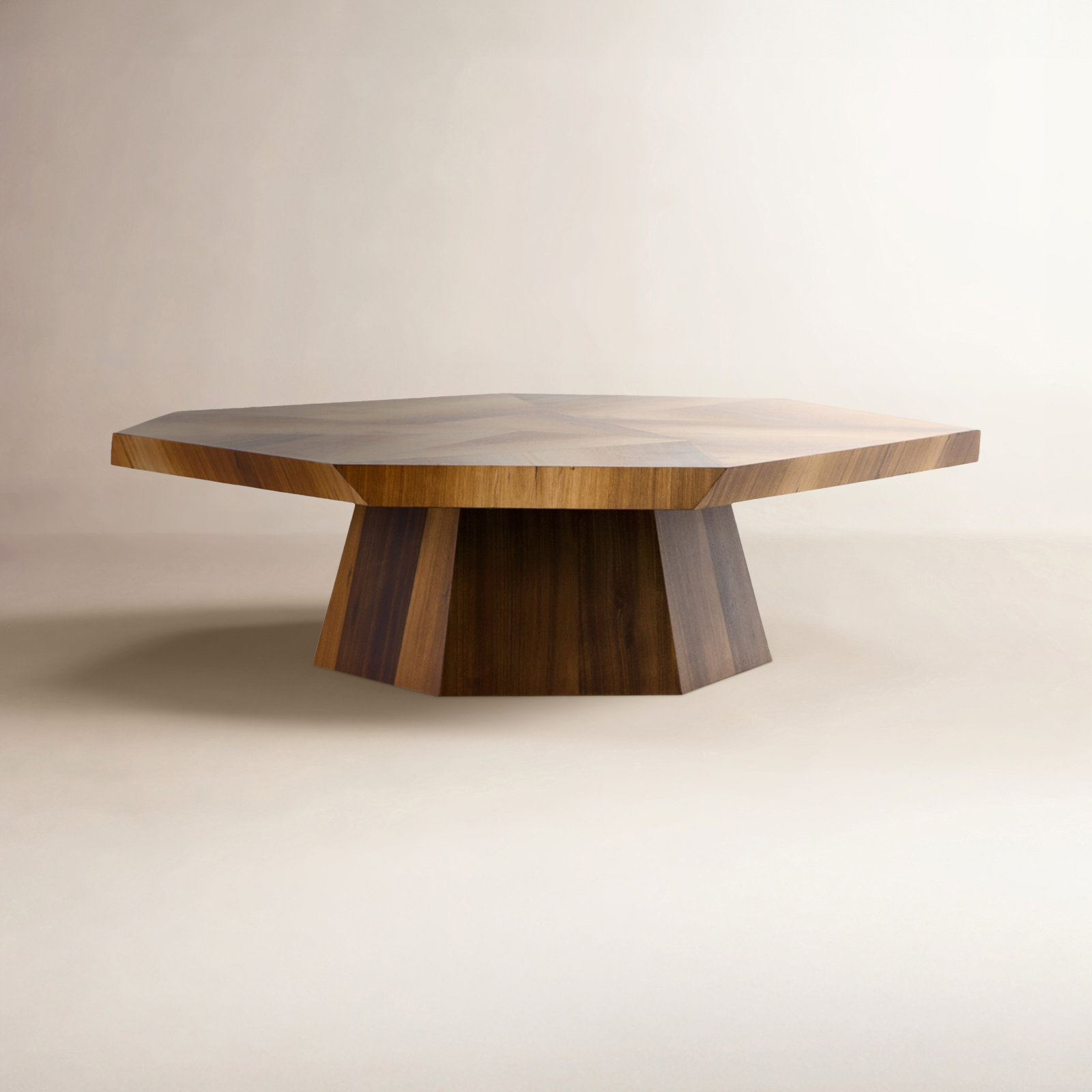 Amya Coffee Table, Palermo Drift Top Grain Leather