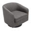 Bennett 73.1 Cm Wide Cotton Swivel Barrel Chair-82341197