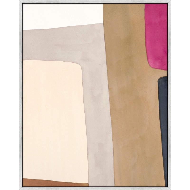 A Highlight Of Fuchsia by Julia Balfour, Silver Framed Canvas, 20" H x 16" W x 1.4" D