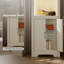 Bibliothèque de coin avec armoire H 66,5 "x l 21,7"-769227445