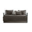Housse de lit de jour réversible - gris foncé, 6 pièces, rembourrage en coton, pour matelas simple, livrée avec housse, taies décoratives, coussin décoratif 6 rembourrage gris, taille appropriée, comprend-127323185