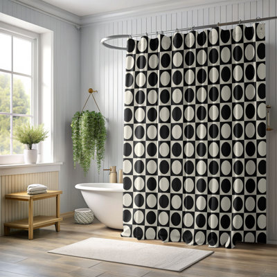 Cream Spots - Premium Shower Curtain