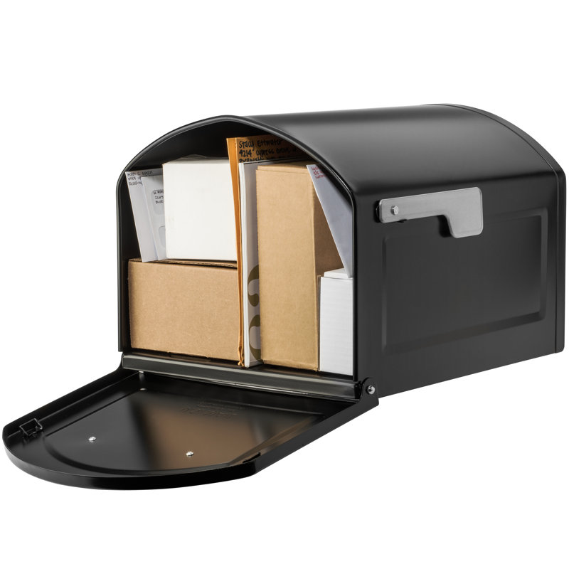 Centennial Post Mounted Mailbox, Black