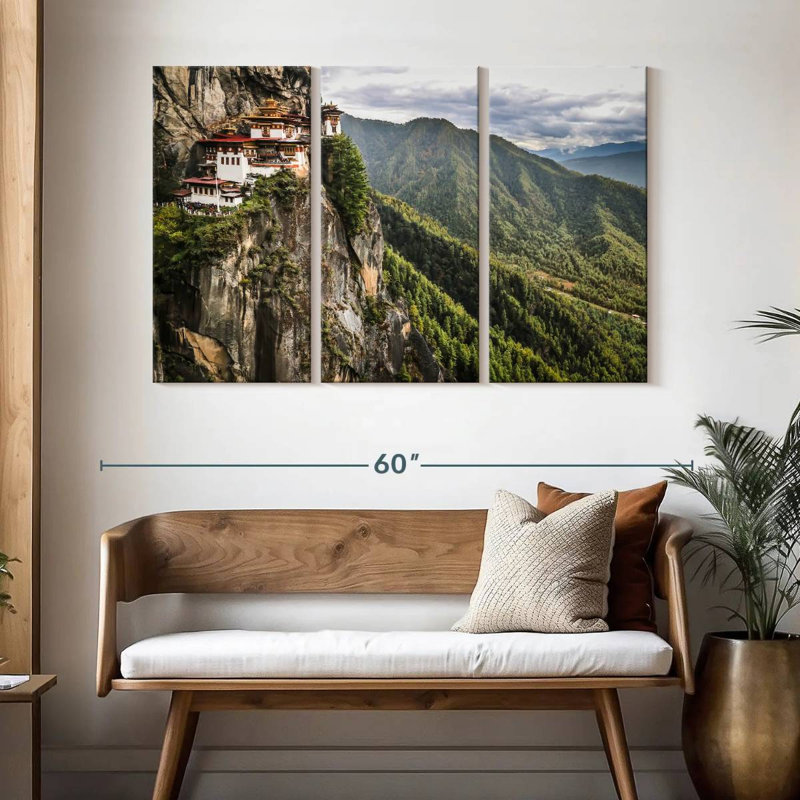 Adella Paro Taktsang Buddhist Temple, 32" H x 50" W