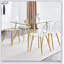 Chaise de salle à manger moderne et minimaliste transparente en cristal sans accoudoirs pour des sièges élégants et fonctionnels