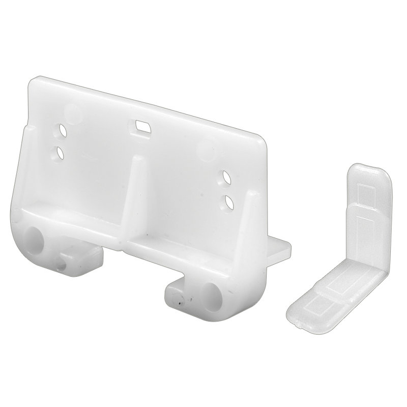 Ensemble de guide de tiroir blanc Prime-Line 1/8 po x 1-5 / 16 po (1 ensemble)