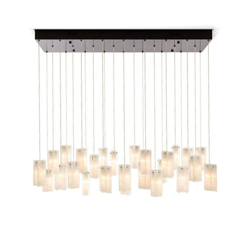 Lustre 84 lumières Amry, Noir mat