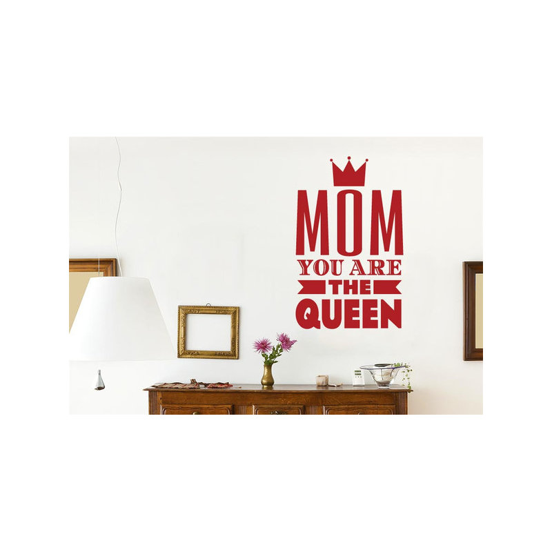 Non-Wall Damaging Wall Decal, Medium, Dark Red