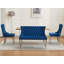 Banquette luxueuse en velours avec capitonnage fait à la main et design moderne Mid-Century, parfaite pour un repas élégant