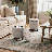 Storage Ottoman With Padded Seat, Modern Cotton-Linen Footrest, Round Stool For Living Room Bedroom-802350580