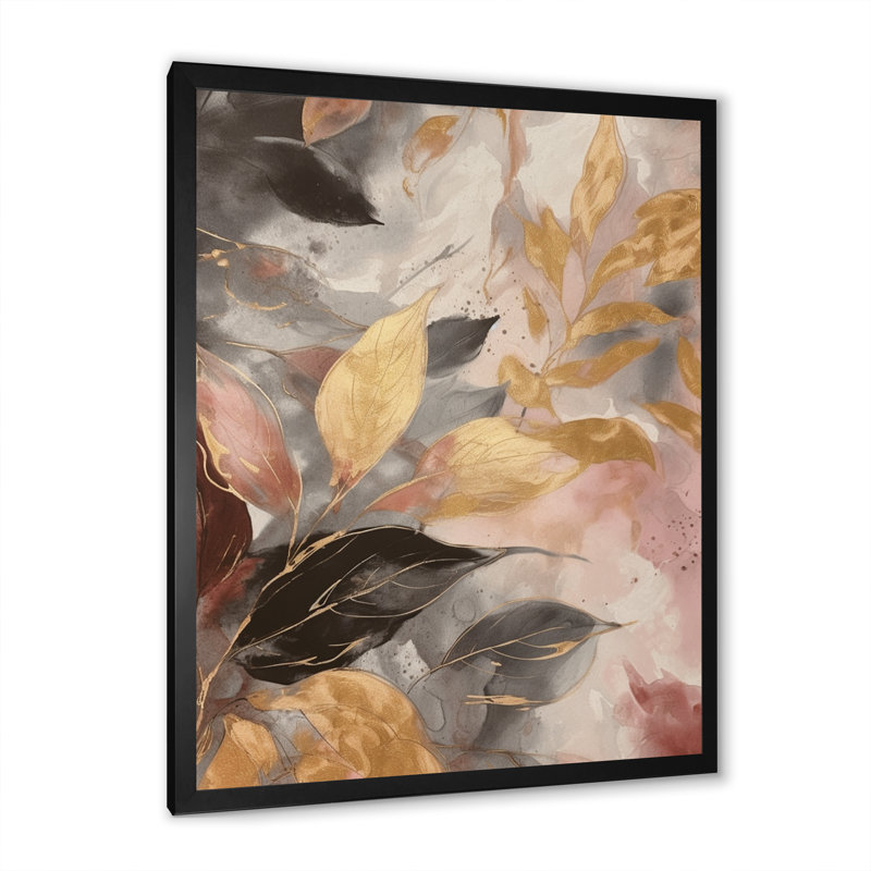 Impression sur toile botanique Herb, Cadre photo noir, H 32 po x l 24 po