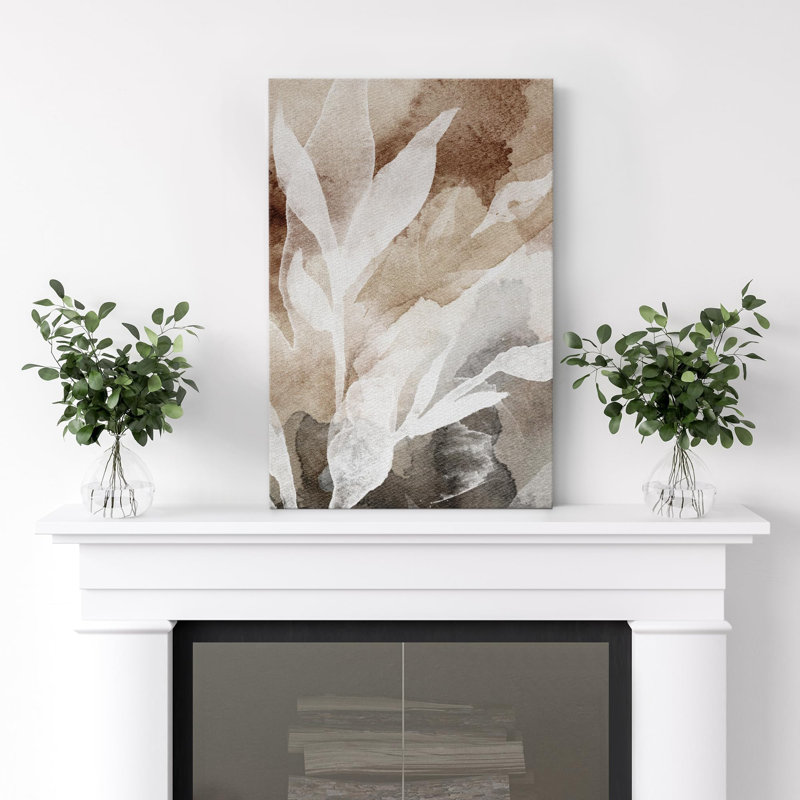 Silhouettes en harmonie, une étude de plantes dans des tons d'aquarelle, art moderne, décoration florale, botanique