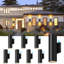 Lumières murales d'extérieur à capteur de crépuscule à l'aube - Conception en aluminium imperméable IP65-265717452-239811406