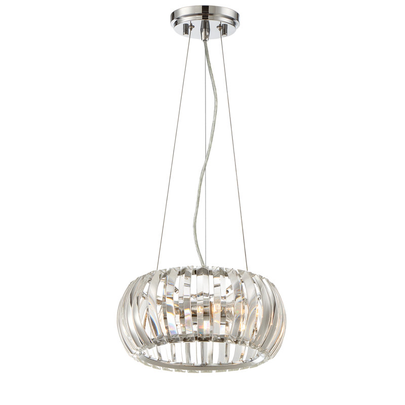 Luminaire tambour suspendu simple 2 lumières Maliyah