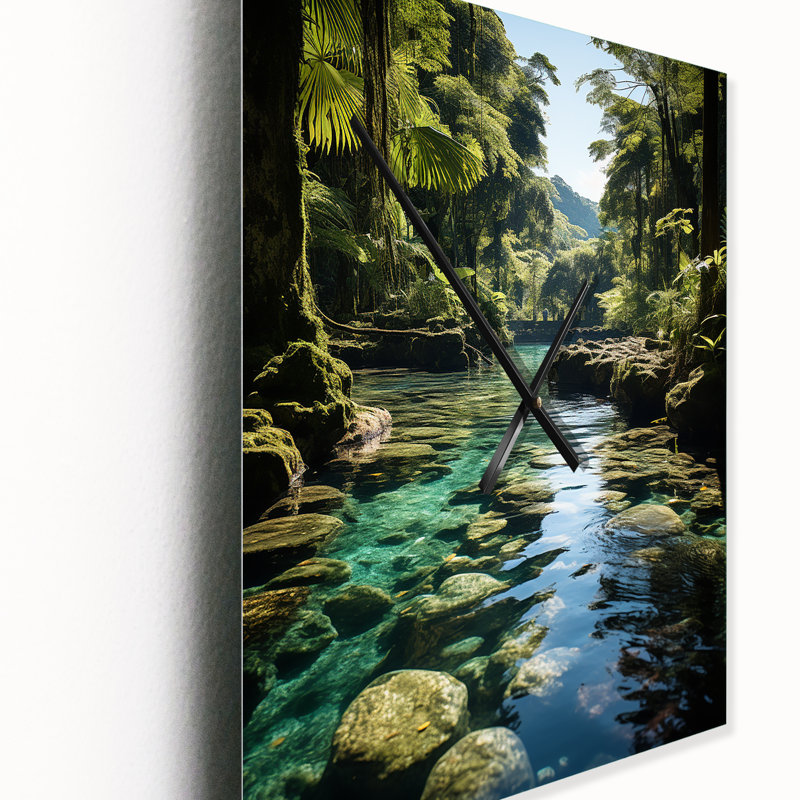Horloge murale Dominicain Harmony Of Nature, H 40 po x l 30 po x P 1 po
