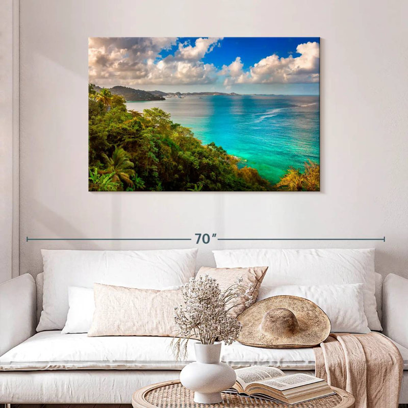 Gillard Grenada Island Bay, H 30 po x l 45 po