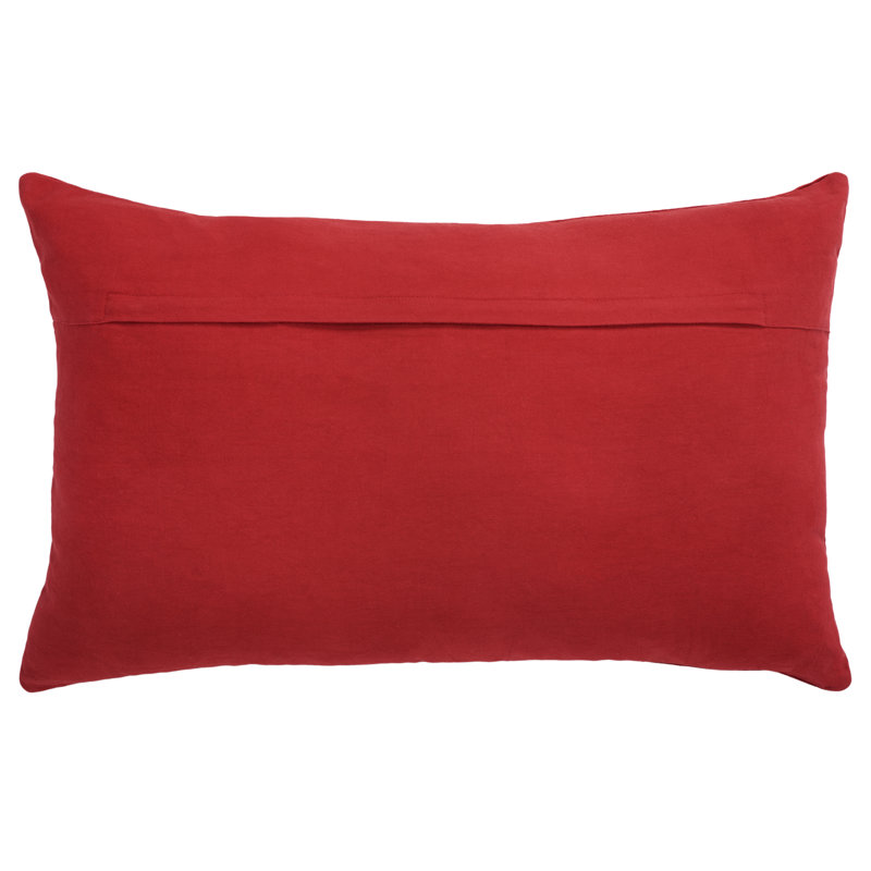Prompton Reversible Throw Pillow, Red/Silver