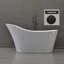 Baignoire de trempage autoportante en acrylique avec drain réversible 59 "x 28"-50499987