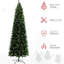 Arbre de 9 pi pour la décoration intérieure, 1298 branches, ouverture automatique, ignifuge, décoration de Noël artificielle légère, plastique