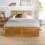 Alliviah Wooden Ottoman Bed - Shaker Style Solid Wood Storage Bed-128571884-128571894
