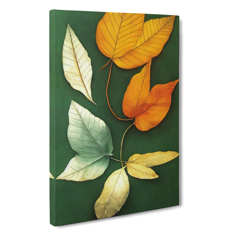 XC1022-1736X Creative Leaves - Wrapped Canvas Print, 60cm H x 40cm W x 3cm D