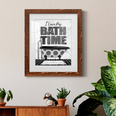 Bath Time - Art textuel, cadre photo