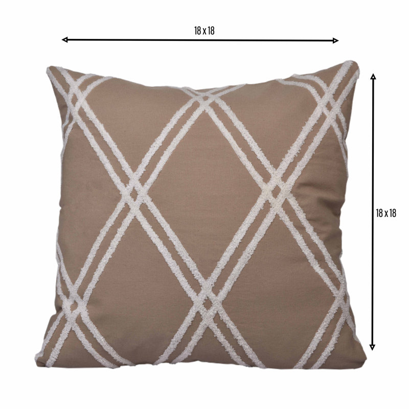 Housses de coussin aRDENMEAD 18 x 18, Beige