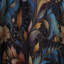 Motif cachemire céleste Essence - rideau glamour - obscurcissant velours - 1 panneau-107596338