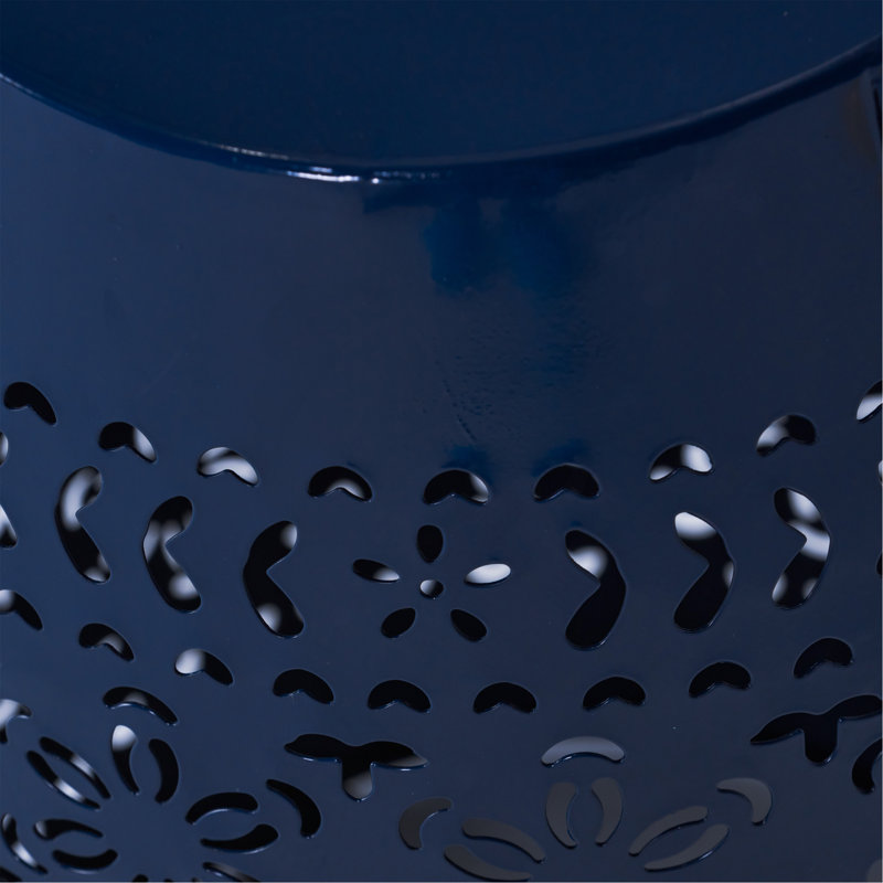 RUBY 12" SIDE TABLE - NAVY, Dark Blue