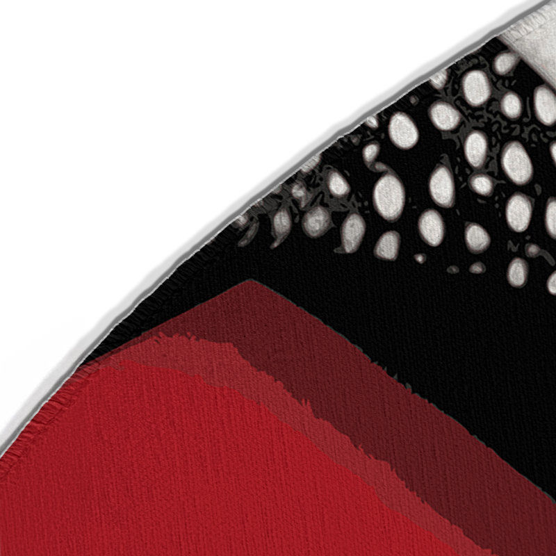 Cerise Orb Indoor And Outdoor Area Rug, Round 5'