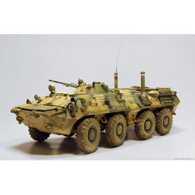 ZVEZDA 3558 - Russian Personnel Carrier BTR-80 - Plastic Model Kit Scale 1/35 211 Parts Lenght 8?" / 21 cm