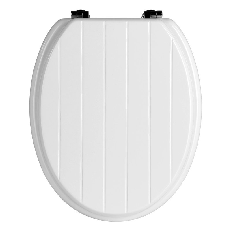 Kempson Elongated Standard Toilet Seat, White