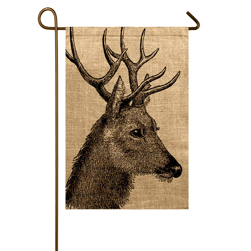 Drapeau de jardin cerf