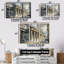 Gris et blanc, architectures Marvel Banks - ensemble d'art mural Banks-90402944-90402952