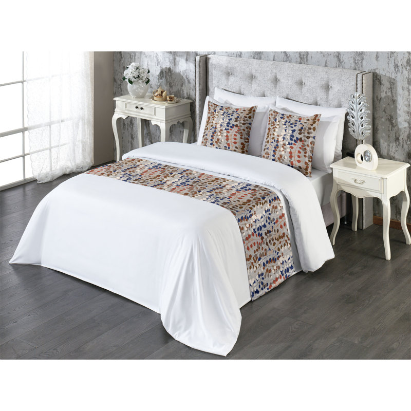 Ensemble de chemin de lit Ambesonne Leafy Design, Grand lit
